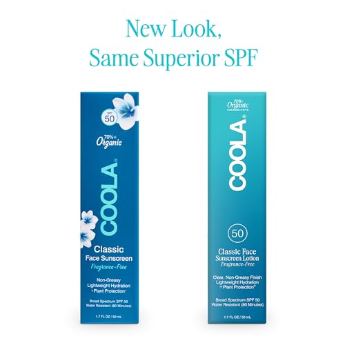 COOLA Organic SPF 50 Face Sunscreen Lotion