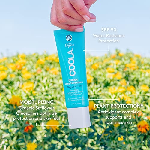 COOLA Organic SPF 50 Face Sunscreen Lotion