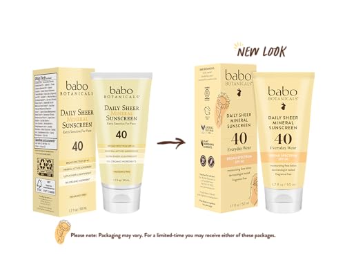 Babo Botanicals Daily Sheer SPF40 Mineral Sunscreen