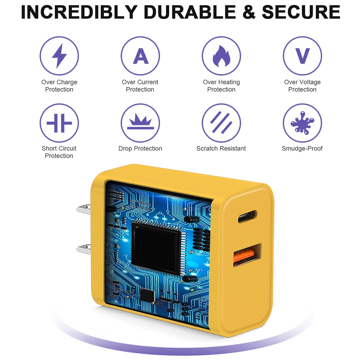 LED Desk Lamp with USB Charging Port & Pen Holder