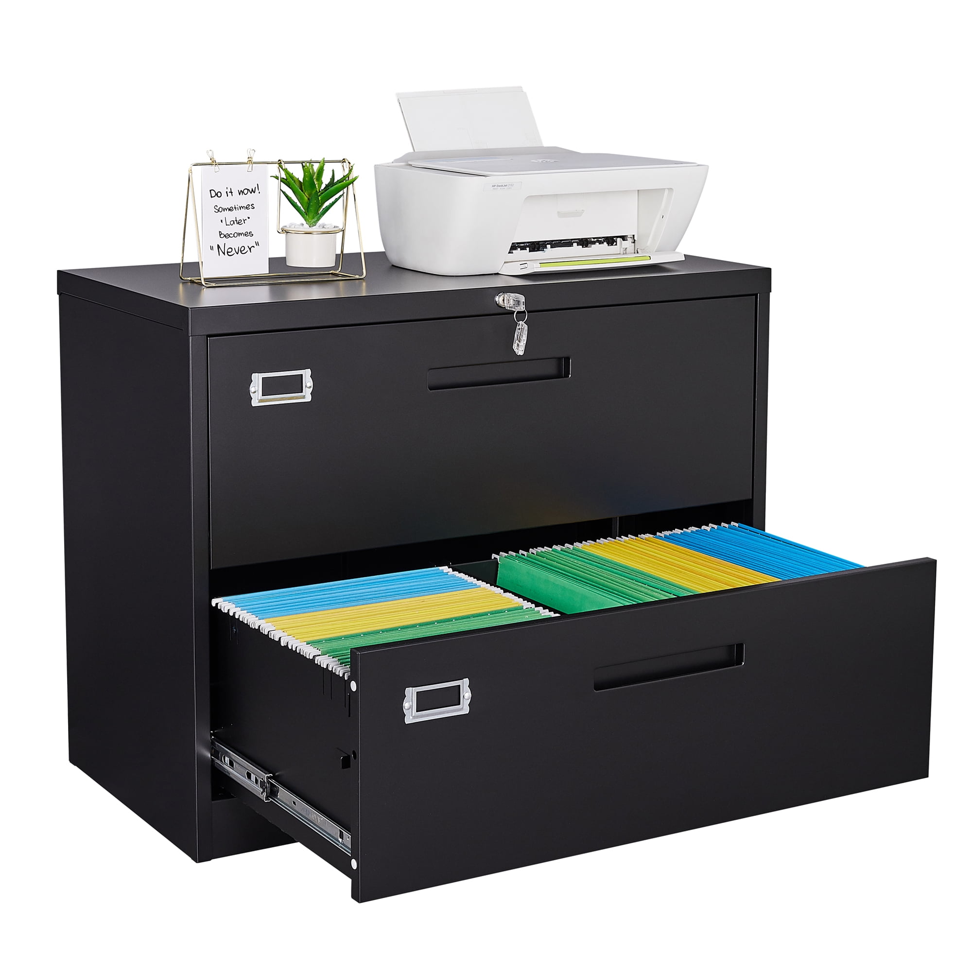 Lockable 2-Drawer File Cabinet, 36" Wide