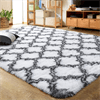 Geometric Plush Area Rug for Living Room & Bedroom