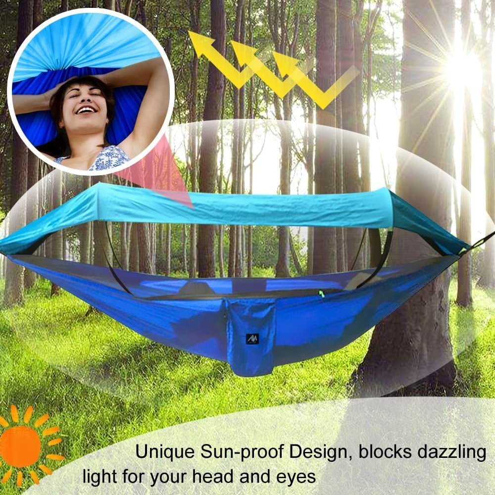 IC ICLOVER Camping Hammock Tent with Mosquito Net & Sunshade