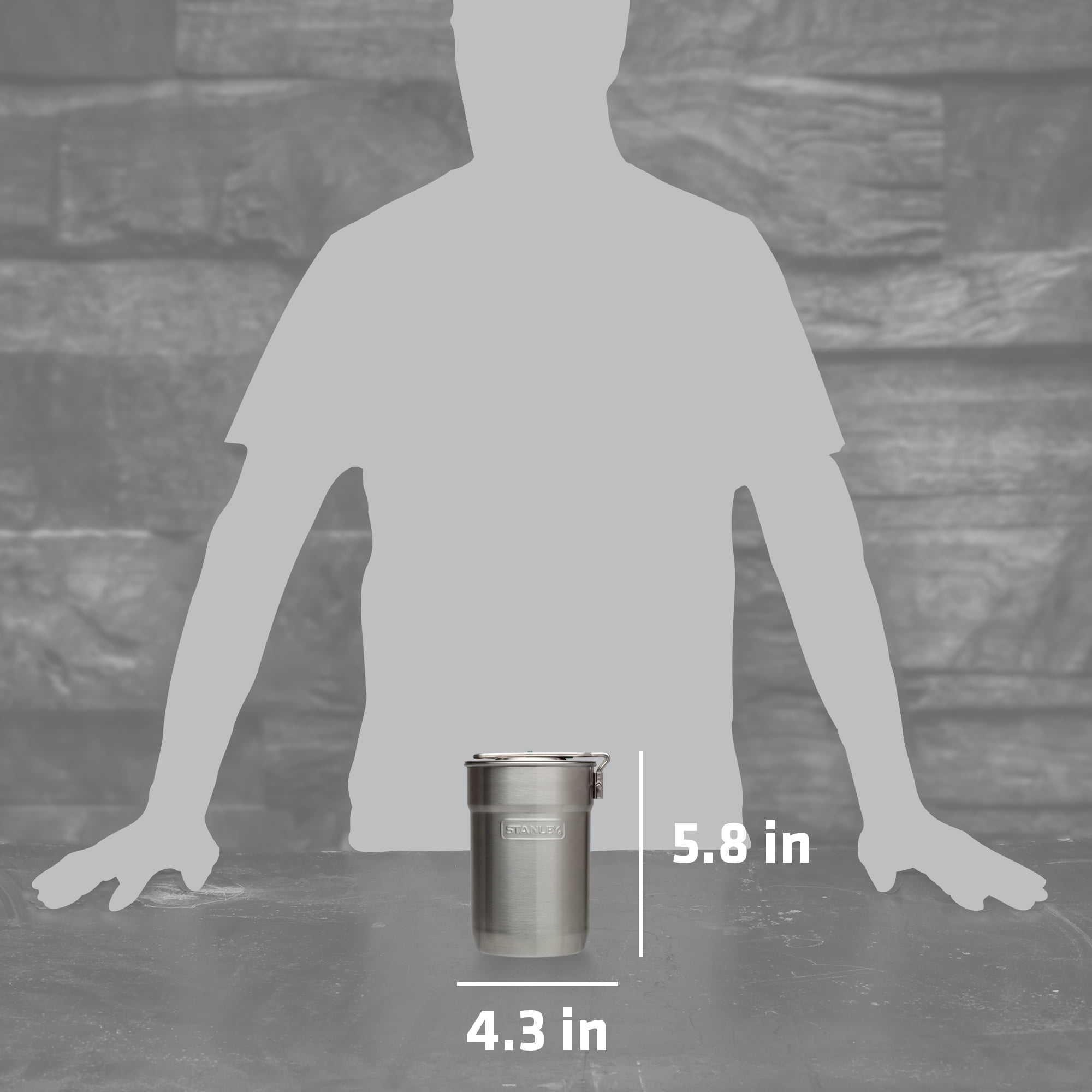 Stanley Adventure Two Cup Stainless Steel Cookware Set