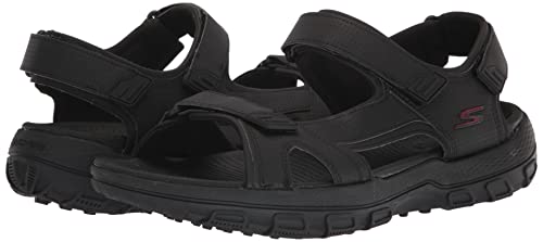 Skechers Men's 600 Spikeless Golf Sandal Shoe, Black, 13