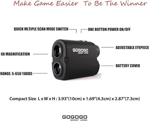 Clear View Laser Golf Rangefinder - Gogogo Sport