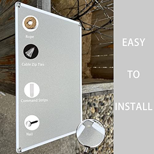 Quail Farm Biosecurity Warning Metal Sign