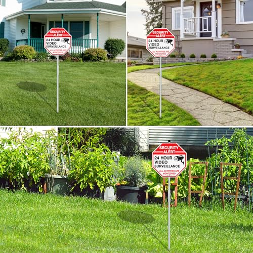 36" Reflective Video Surveillance Sign 2-Pack