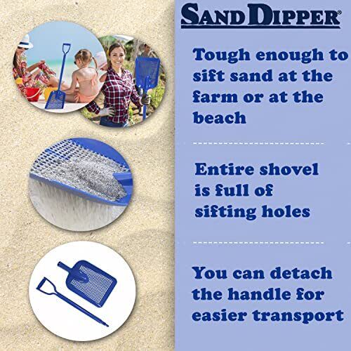 - Treasure Shovel Digger Sifter – Sand Sifter for Beach Fun or Farm Chicken c...