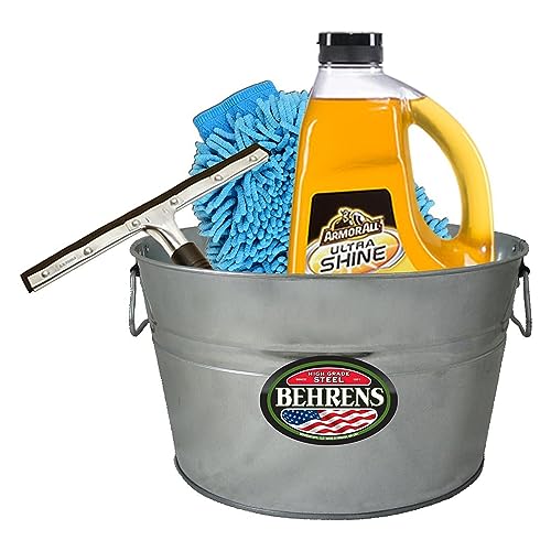 Behrens TV205351 Steel 0GS Galvanized Round Tub, 5 Gallon, 5-Gallon