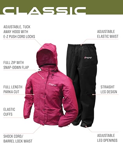 FROGG TOGGS Women's Classic All-Purpose Waterproof Breathable Rain Suit