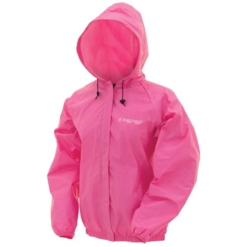 FROGG TOGGS Women's Standard Ultra-Lite2 Waterproof Breathable Rain Jacket, Pink, Medium