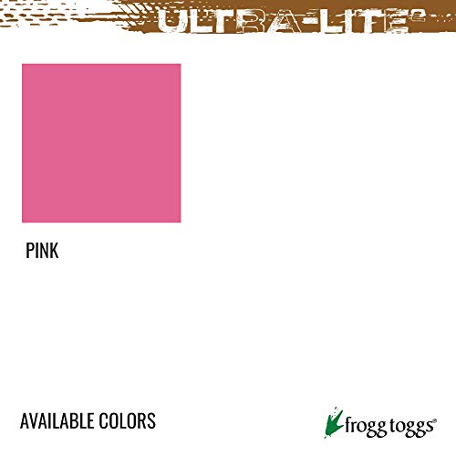 FROGG TOGGS Women's Standard Ultra-Lite2 Waterproof Breathable Rain Jacket, Pink, Medium