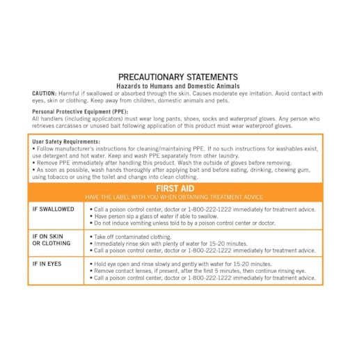 JT Eaton 704-PN Bait Block Anticoagulant Rodenticide, Peanut Butter Flavor, for Mice and Rats (4 lb Pail of 64)