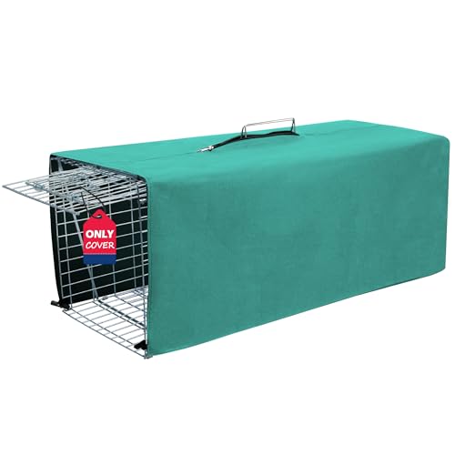 Trap Cage Cover, 32” Small Animal Trap Cover for 1 Door Humane Hidden Trap Cage, Heavy Duty Animal Trap Cover-(only Cover)