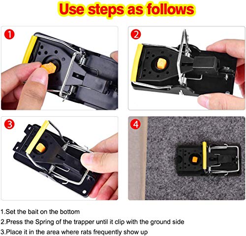 Mouse Traps, Mouse Trap Quick Effectively, [2024 Edition] Mouse Traps Indoor for Home, Safe Mice Traps for House Indoor, Mouse Traps Outdoor, Mice Trap Safe for Family and Pet 12 Packs
