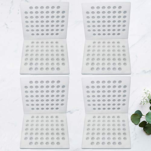 Yardwe Quail Egg Cartons Foam Egg Box Holder 52 Slots Egg Storage Tray Wrapping Container Egg Dispenser Case for Kitchen Egg Protection 4pcs