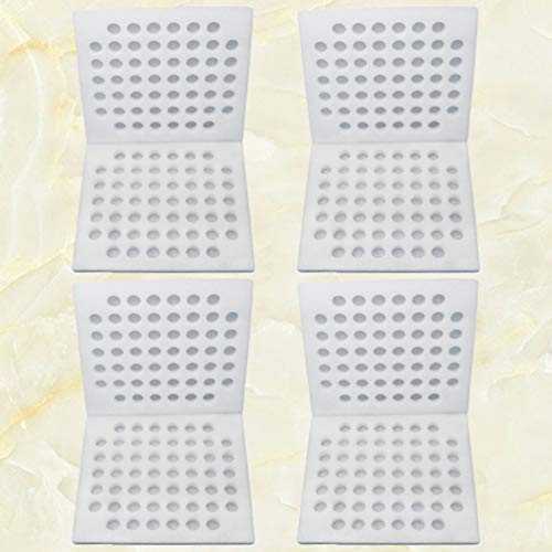Yardwe Quail Egg Cartons Foam Egg Box Holder 52 Slots Egg Storage Tray Wrapping Container Egg Dispenser Case for Kitchen Egg Protection 4pcs