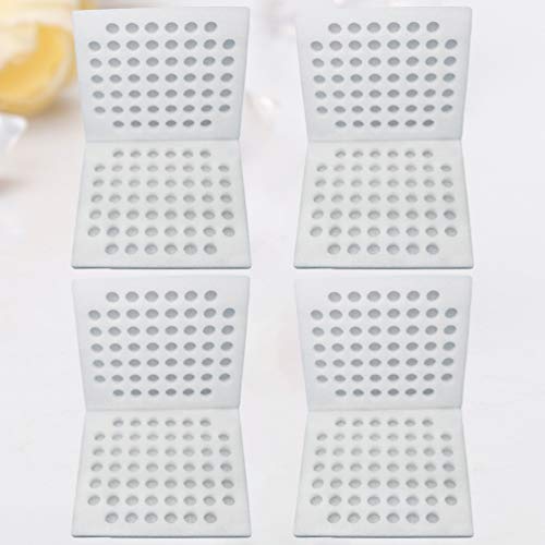 Yardwe Quail Egg Cartons Foam Egg Box Holder 52 Slots Egg Storage Tray Wrapping Container Egg Dispenser Case for Kitchen Egg Protection 4pcs