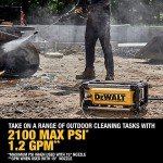 DEWALT Electric Pressure Washer, 2100 PSI, Jobsite Power Washer (DWPW2100) Yellow