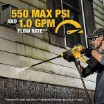 DEWALT Cordless Pressure Washer, Power Cleaner, 550-PSI, 1.0 GPM, TOOL ONLY (DCPW550B)
