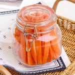 25 oz Glass Jars With Airtight Lids And Leak Proof Rubber Gasket,Wide Mouth Mason Jars With Hinged Lids For Kitchen Canisters 750ml, Glass Storage Containers(4 packs)