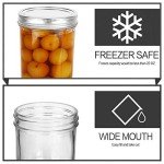 KAMOTA Wide Mouth Mason Jars 9 PACK 22 oz With Lids and Bands, Ideal for Jam, Honey, Wedding Favors