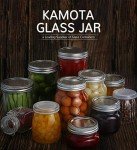 KAMOTA Wide Mouth Mason Jars 9 PACK 22 oz With Lids and Bands, Ideal for Jam, Honey, Wedding Favors