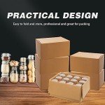 Hsei 6 Pcs Cardboard Canning Jar Storage Boxes 12 Cells Mason Jar Storage Boxes with Dividers Mason Jar Organizer Fits 32 oz Jars Regular or Wide Mouth for Stacking Packing Moving Jars