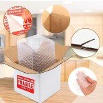 25Pack 5x5x5 Shipping Boxes for Small Business,White Mailing Boxes with Bubble Bags & Fragile Stickers for Mailing and Packing Small Gifts,Candle 5x5 Shipping boxes,Mug boxes for Shipping