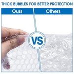 Bubble Cushioning Wrap Roll, Sumono 12 Inch x 72 Feet Total [2 Rolls of 36 Feet] Bubble Roll Perforated 12 Inch Included 20 Fragile Sticker Label
