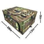 RP Pigeon 28in Waterproof Pigeon Cage, Foldable Metal with Canvas, Suitable for Pheasant, Quail, Pheasant, Partridge, Easy Transportation, Sanitation, Various Sizes