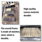 RP Pigeon 28in Waterproof Pigeon Cage, Foldable Metal with Canvas, Suitable for Pheasant, Quail, Pheasant, Partridge, Easy Transportation, Sanitation, Various Sizes