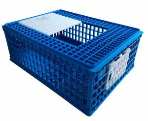 3x BLUE CHICKEN TRANSPORT 4H SHOW CAGE COOP CRATE CHICKEN QUAIL PIGEONS 3 DOOR