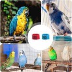 200Pcs Chicken Birds Leg Rings 8mm quail leg bands Numbered Chicken Birds Identification Leg Bands Poultry Leg Bands Clip on Leg Rings for Pigeons Lovebird Coturnix Quail Chicken Goose Gamefowl Turkey