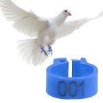 100Pcs 8mm Bird Leg Rings, 001-100 Numbered Bird Identification Leg Bands Poultry Leg Bands for Bantam Finch Dove Pigeons Lovebird Coturnix Quail