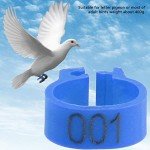 100Pcs 8mm Bird Leg Rings, 001-100 Numbered Bird Identification Leg Bands Poultry Leg Bands for Bantam Finch Dove Pigeons Lovebird Coturnix Quail