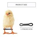 Shitailu 100 Pieces Baby Chicken Splay Leg Hobble Brace Adjustable Poultry Leg Bands for Newborn Spraddle Leg of Chick Bird Quails Ducks of 1 to 3 Days Newly Hatched