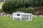 TRIXIE Natura Insulated Outdoor Rabbit Hutch Ideal for Cold Weather, Large Secure Run, Foam Insulation Walls