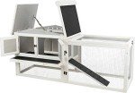 TRIXIE Natura Insulated Outdoor Rabbit Hutch Ideal for Cold Weather, Large Secure Run, Foam Insulation Walls
