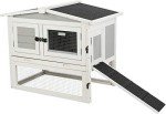 TRIXIE Natura Insulated Outdoor Rabbit Hutch Ideal for Cold Weather, Large Secure Run, Foam Insulation Walls