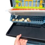 Quail Breeding Cage Indoor: 5 Layer Stackable Quail Coops, Quail Pens Easy Clean, Rust-Free, Easy Egg Collection (2024 Upgrades: Longer Waste Trays, Removable Middle Walls) Cimuka by Hatching Time