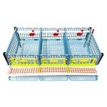 Quail Breeding Cage Indoor: Layer Addition Quail Coops, Quail Pens Easy Clean, Rust-Free, Easy Egg Collection (2024 Upgrades: Longer Waste Trays, Removable Middle Walls) Cimuka by Hatching Time