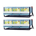 Jumbo Quail Breeding Cage Indoor: Double Layer Addition Quail Coops, Quail Pens Easy Clean, Rust-Free (2024 Upgrades: Longer Waste Trays, Removable Middle Wall, Jumbo Flooring) Cimuka by Hatching Time