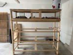 Wooden Quail Cage, 4 Levels capable, feeders included, automatic water system.