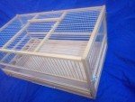 for Quail, Rodent, Small Animal/Wooden Quail Cage, Plexiglas, Slide Out Tray