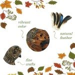 Nature Vibe 7.5 Inches Feathered Quail Decor,Set of 2 Artificial Woodland Animals Figurines with Natural Feather as Fall Decorations for Home or Autumn Harvest Festival