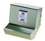 LITTLE GIANT Steel Small Animal Feeder with Lid - Pet Lodge - Small Animal Feed Box, Hold Several Days Worth of Feed, Great for Rabbits, Ferrets and Other Small Animals (7 Inch) (Item No. AF7ML)