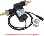 bayite BYT-7A014A DC 12V Solar Hot Water Heater Circulation Pump with DC Power Supply Adapter Low Noise 3M Head 8LPM 2.1GPM