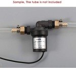 bayite BYT-7A014A DC 12V Solar Hot Water Heater Circulation Pump with DC Power Supply Adapter Low Noise 3M Head 8LPM 2.1GPM